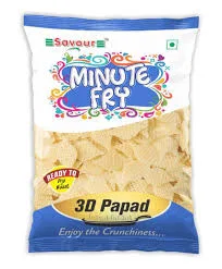 Savour Minute Fry 3D Papad, 170g