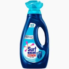 Surf Excel Matic Top Load Liquid Detergent, 1L Bottle Removes Tough Dried Stains