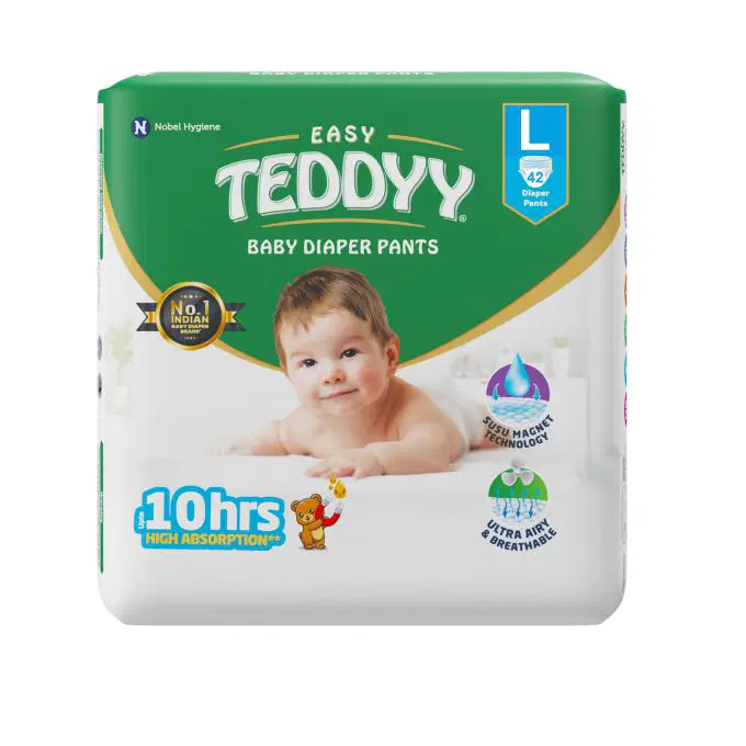 Teddyy Baby Easy Pant Diapers L42 Diapers (Large), 9-14 Kgs