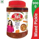 Tops Gold Mango Pickle, 900g With 225 Snack Sauce Worth 47 Rupees Free – image 1