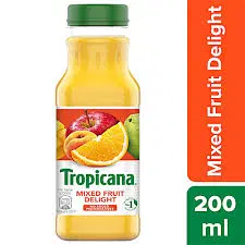 Tropicana Mixed Fruit Delight Juice, 200 ml Bottle