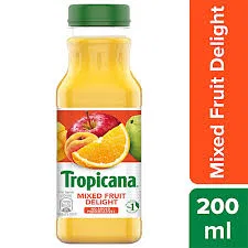 Tropicana Mixed Fruit Delight Juice, 200 ml Bottle