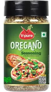 V-Pure Oregano Seasoning Flakes, A Mix Blend of Herbs & Spices, 70g