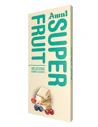 Amul Super Fruit Chocolate Bar, Delicious & Berrylicious, 150g Bar