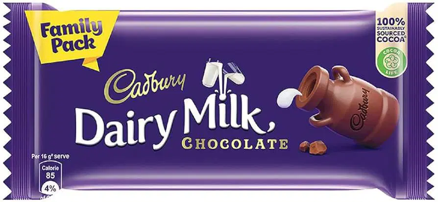 Cadbury Dairy Milk Chocolate Bar, 105g