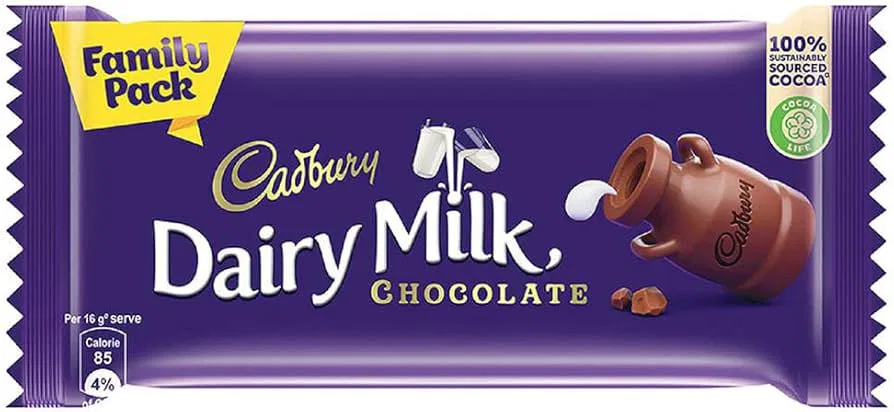 Cadbury Dairy Milk Chocolate Bar, 105g