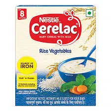 Nestle CERELAC Baby Food, Rice Vegetable, for 08 to 24 Months Baby