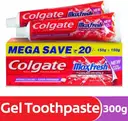 Colgate MaxFresh Red Gel, 10x Longer Lasting Tooth Paste, Pack of 2 Pieces, 150g + 150g – image 1