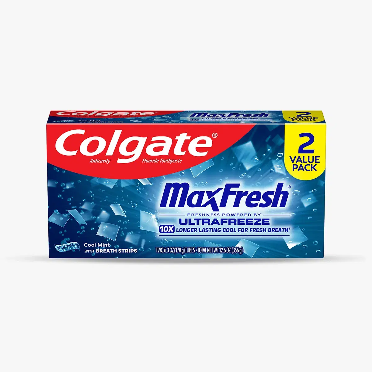 Colgate MaxFresh, Ultra Freeze Toothpaste, Pack of 2 Pieces, 150g + 150g