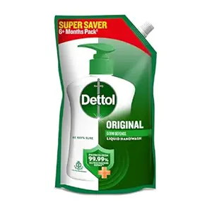 Dettol Liquid Handwash Refill – Orginal Hand Wash- 1350ml, 10x Better Germ Protection