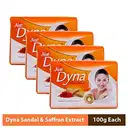 Dyna Premium Beauty Sandal & Saffron Extract Bath Soap, 100 g (Pack of 5) – image 1