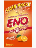Eno Fruit Salt, Orange Flavor, Fast Relief From Acidity, 5g – image 1