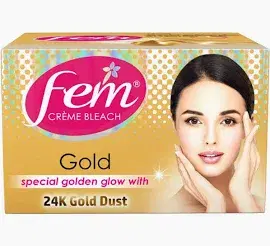Fem Fairness Naturals Gold Skin Cream Bleach, 24K Gold Dust
