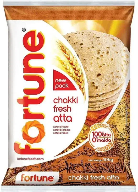 Fortune Chakki Fresh Atta, 10 kg
