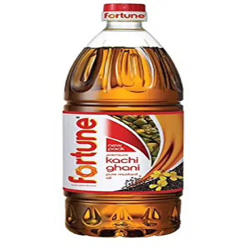 Fortune Premium Kachi Ghani Pure Mustard Oil, 910G PET Bottle (Weight May Vary)