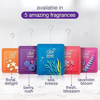 Godrej Aer Power Pocket, Liquid Pouch, Bathroom Fragrance, 10g