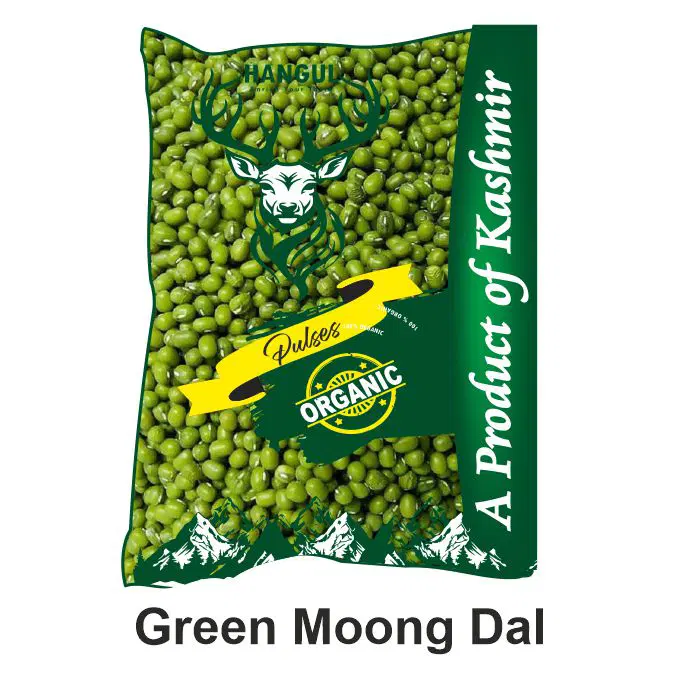 Hangul Organic Moong Green Dal, 500g