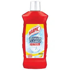 Harpic Red Bathroom Cleaner Liquid, Lemon Fresh, New Thicker Bathroom Floor Cleaner