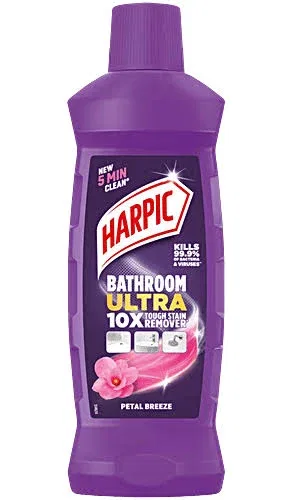 Harpic Bathroom Ultra, 10X Tough Stain Remover, Petal Breeze, 500ml