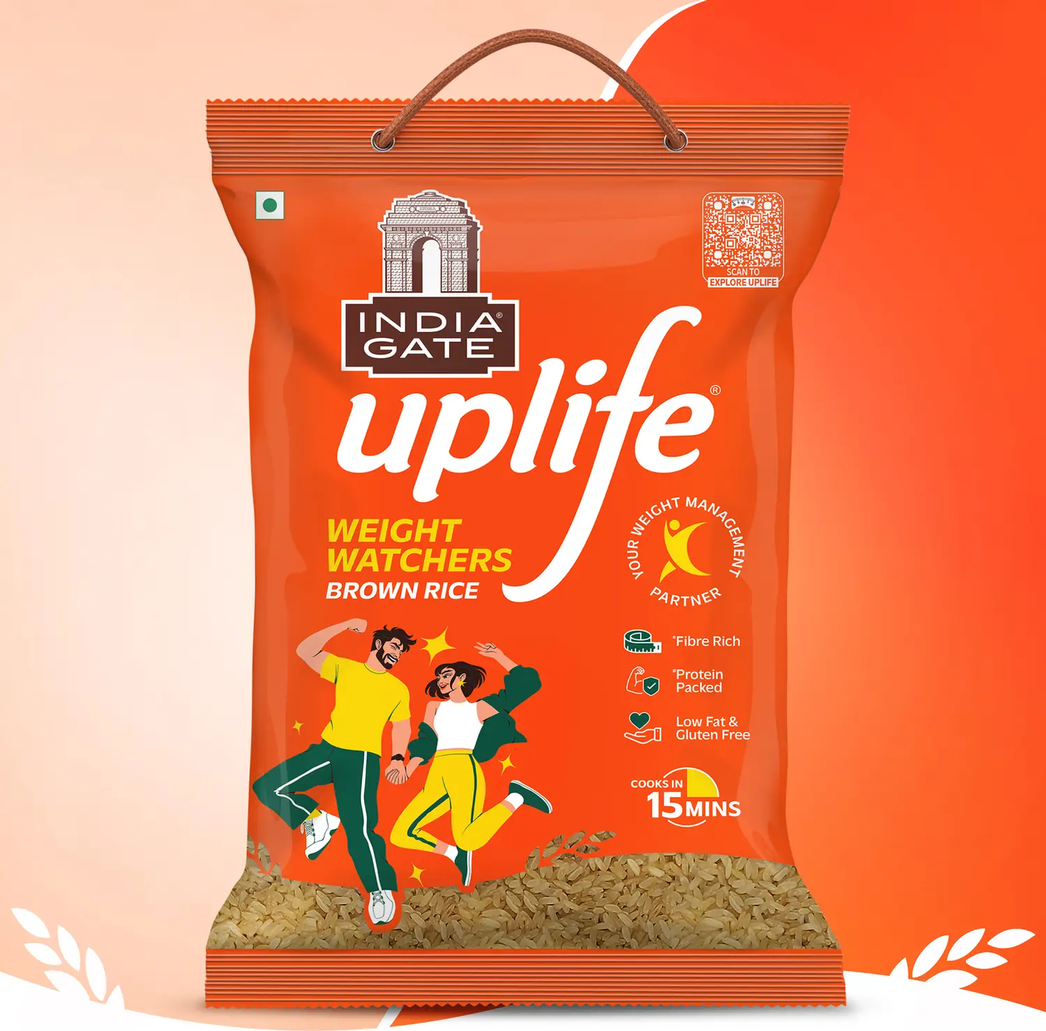 India Gate Weight Watchers Brown Rice - Healthy Choice Premium Rice Brown Basmati Rice (5 kg)