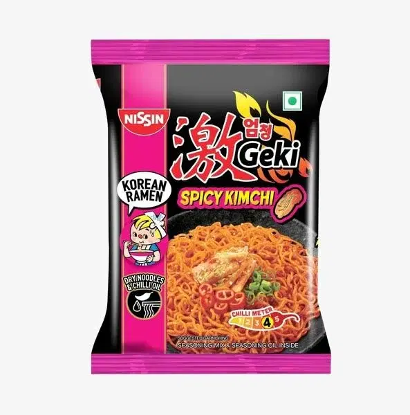 Korean Ramen Geki Spicy Kimchi Noodles, 80g