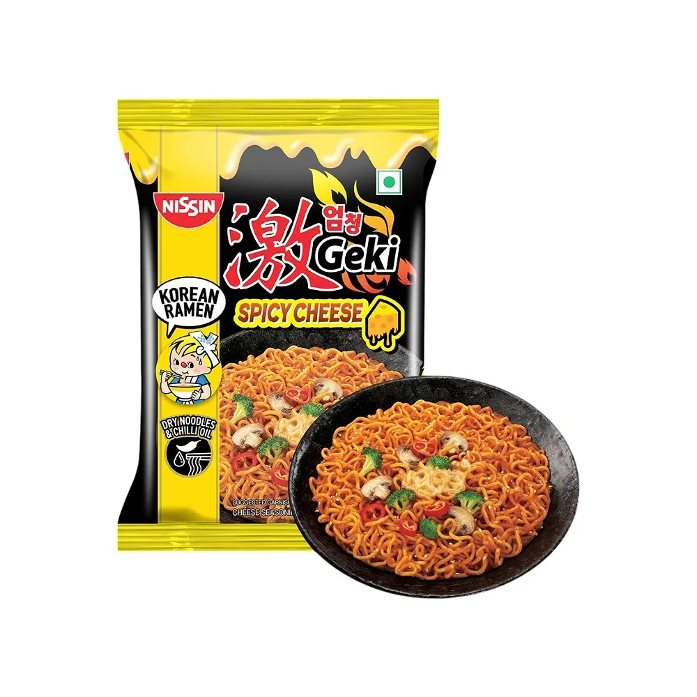 Korean Ramen Geki Spicy Cheese Noodles, 80 gm