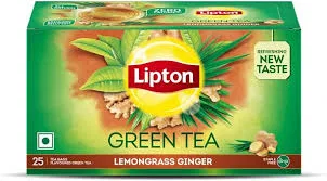 Lipton Green Tea, LemonGrass Ginger, 25 Tea Bags Inside