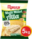 Manna Multi Millet Atta - 5kg - MultiGrain Atta with 25% Millets, 100% Natural Flour, (5 kg) – image 1