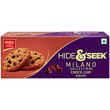 Parle Hide & Seek Milano Choco Chip Biscuits, 60g