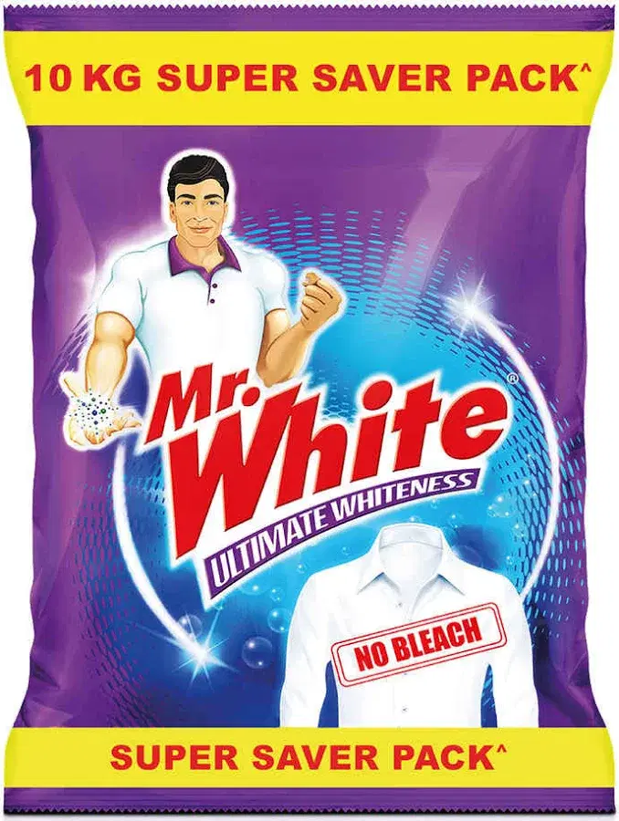 Mr White Detergent Powder, 10 Kg
