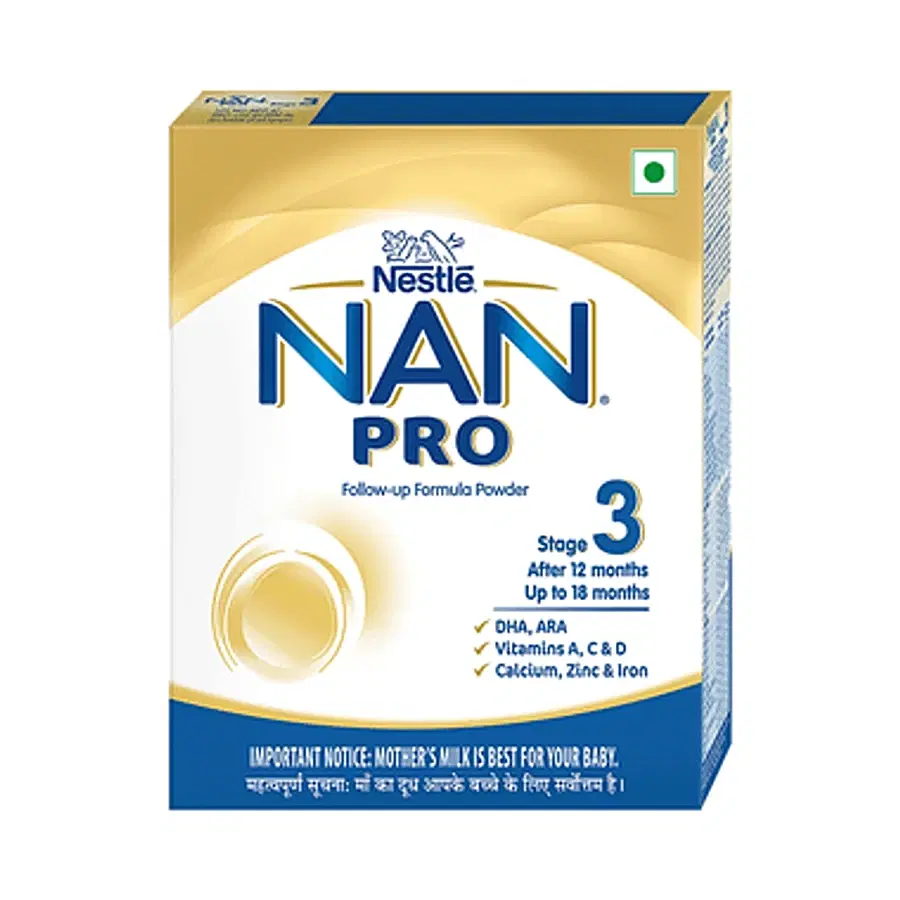 Nestle Nan Pro Stage 3 Follow-Up Formula Milk Powder (After 12 Months), 400 gm Powder