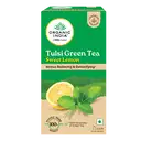 Organic India Green Tea Tulsi Sweet Lemon- 25 Tea Bags, Stress Relieving & Detoxifying – image 1