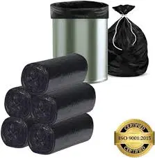 Unipac Extra Large Size Dustbin Cover, Back Color, Leak Proof & High Strength, 30"L x 37"H, 30 Units