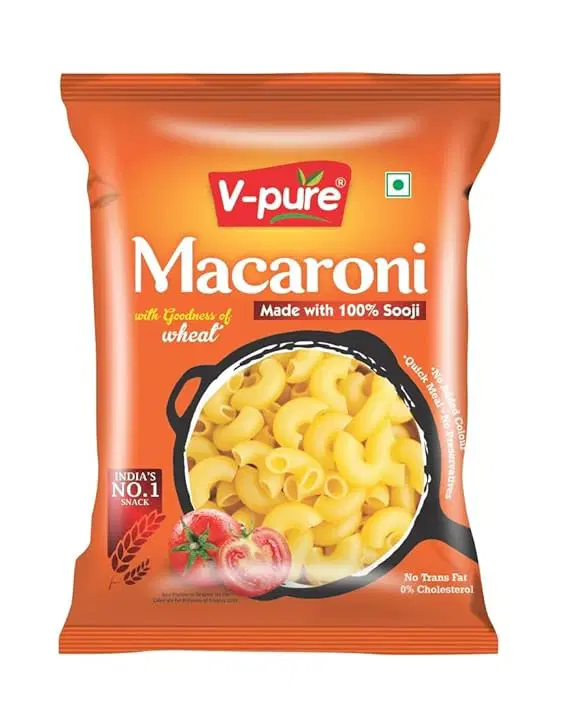 V-Pure Tummy Time Pasta With Yummy Masala Inside, Made From 100% Sooji