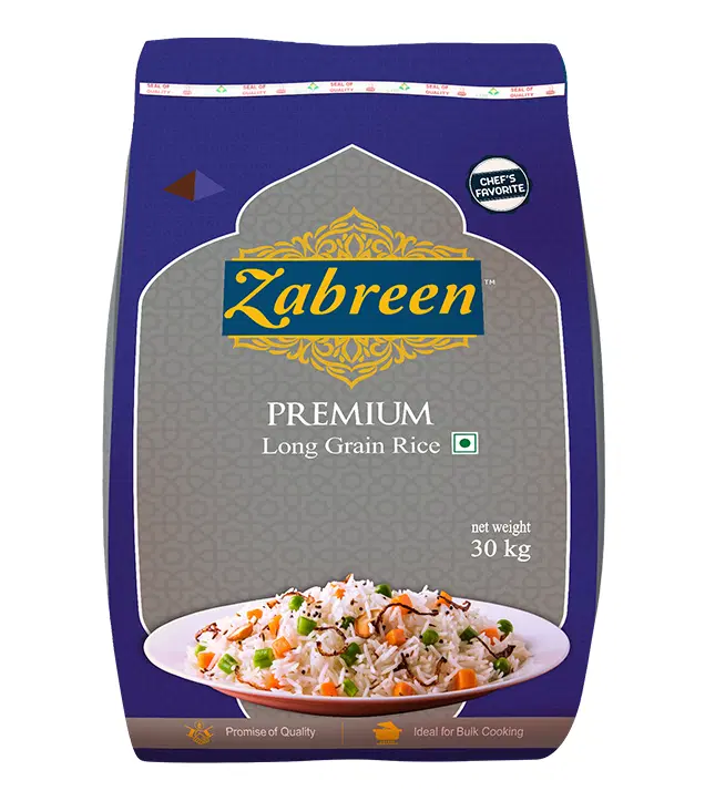 Zabreen Premium Long Grain Rice, 30Kg Bag