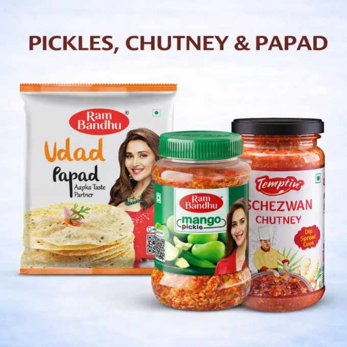 PICKLES , CHUTNEY & PAPAD