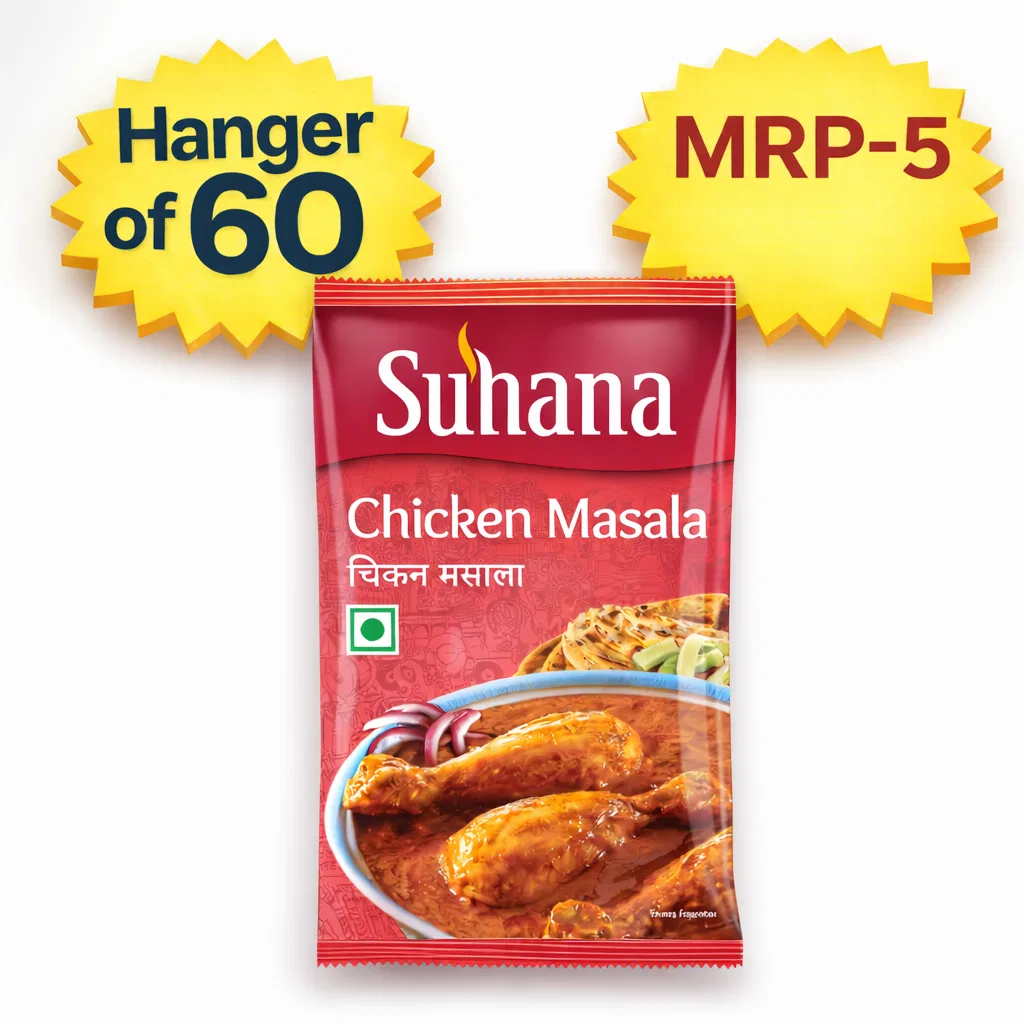 SUHANA CHICKEN MASALA RS-5(PACK OF 60)